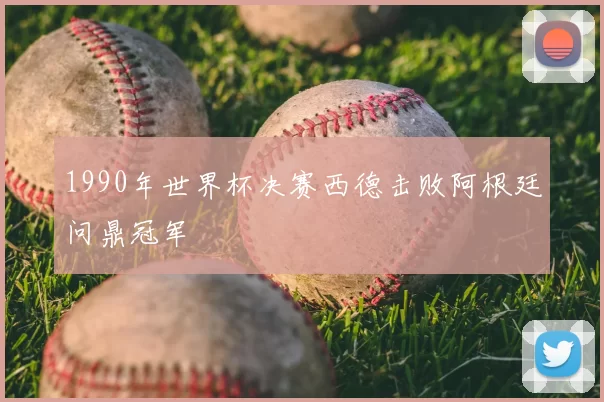 1990年世界杯决赛西德击败阿根廷问鼎冠军